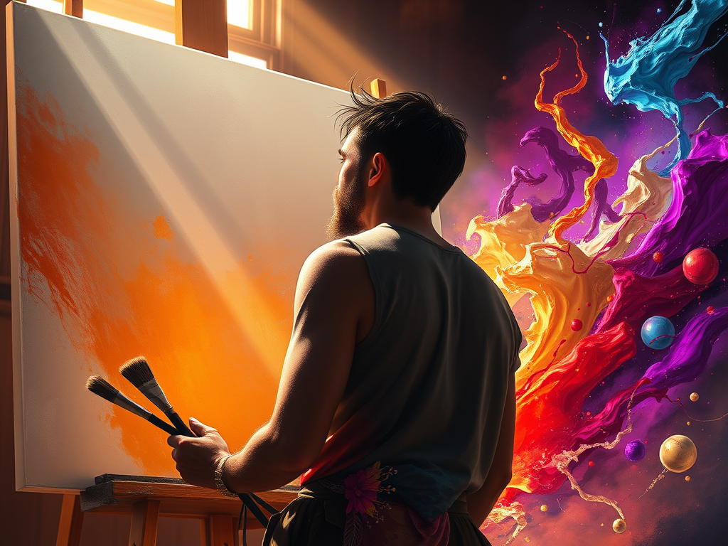El Lienzo como Campo de Batalla: Heroísmo del Artista